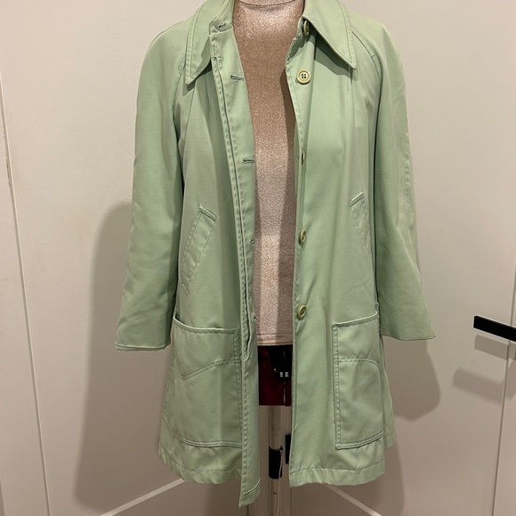 Vintage 70’s Totally MOD Maincoats in. Magnificent Retro Green |Size 14 - Picture 13 of 15